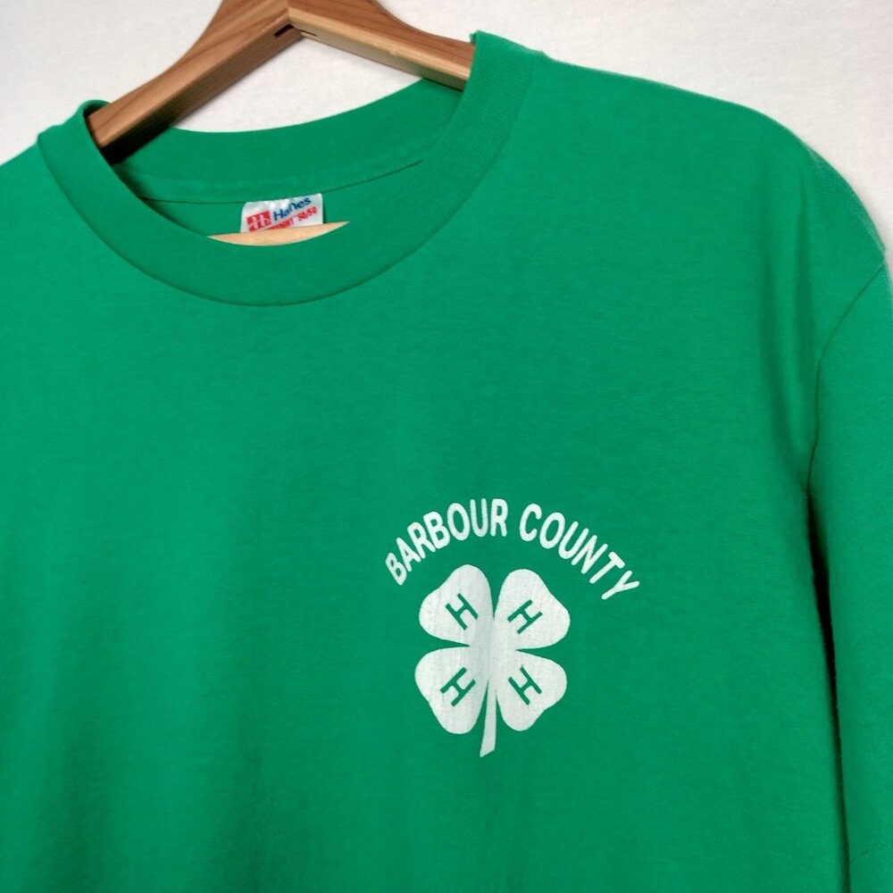 Vintage 4H Club T Shirt Large Barbour County West Virginia Farm Single Stitch